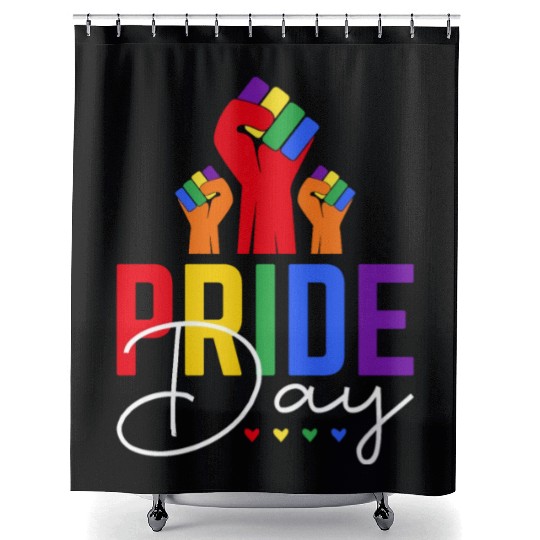 Proud Gay Sexual Diversity Gay Pride Parade LGBTQ Shower Curtains