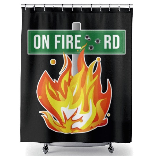 Onfire Road Records Street Sing Shower Curtains