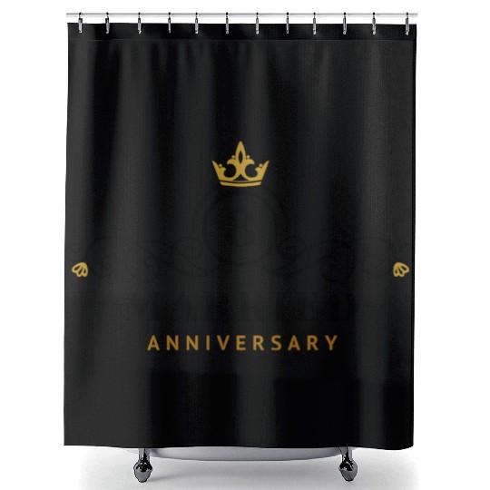 8th Wedding Anniversary Celebrating Shower Curtains