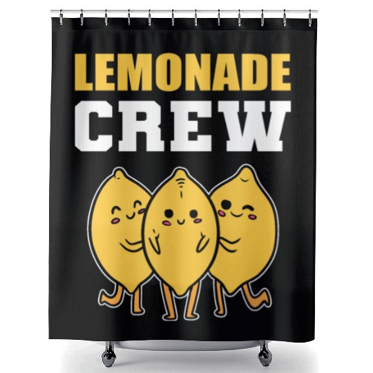 Lemonade Crew Fruits Lover Gift Shower Curtains