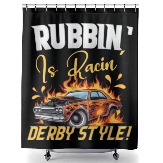 Demo Derby Demolition Derby Demolition Derby Lover Shower Curtains