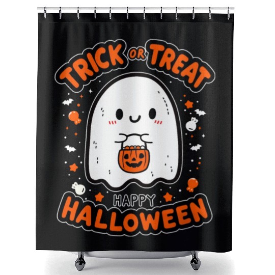 Trick or Treat - Happy Halloween Shower Curtains