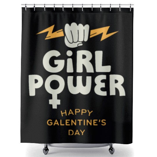 Be My Galentine. Galentine's Day Shower Curtains