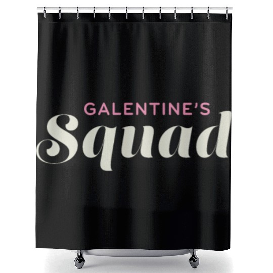 Be My Galentine. Galentine's Day Shower Curtains