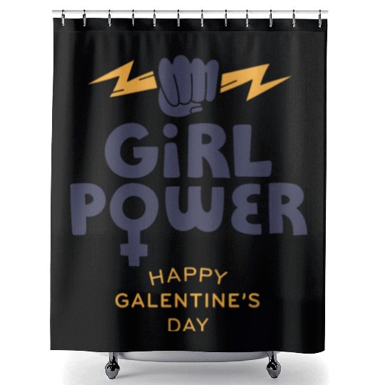 Be My Galentine. Galentine's Day Shower Curtains