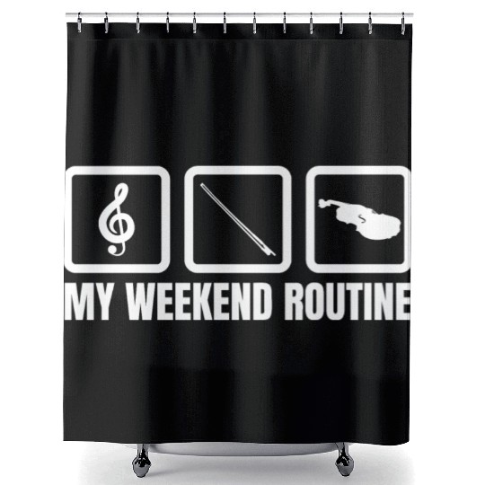 Violinist Weekend Shower Curtains