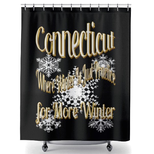 Connecticut winter Shower Curtains