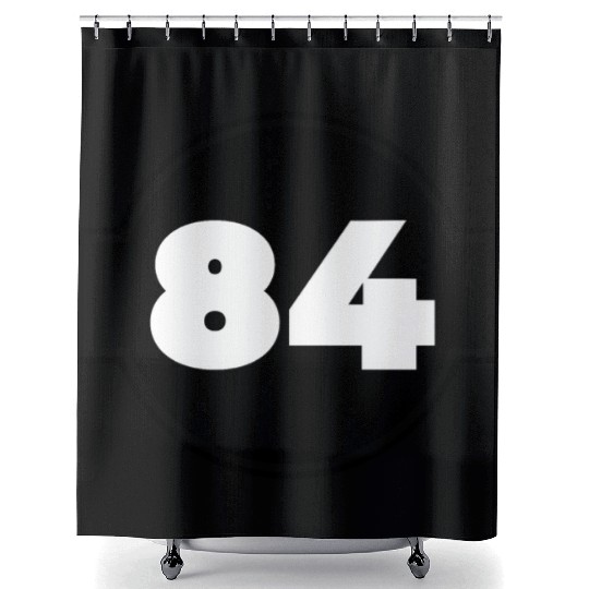 Congratulations 84 Years Old - Number Eighty-Four Shower Curtains