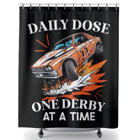 Demo Derby Demolition Derby Demolition Derby Lover Shower Curtains