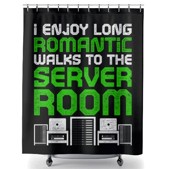 Network Admin Programmer Shower Curtains