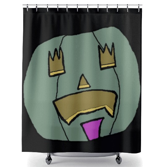 Halloween Pumpkin Jack o lantern 2 Shower Curtains