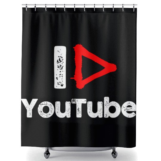 I love YouTube Shower Curtains