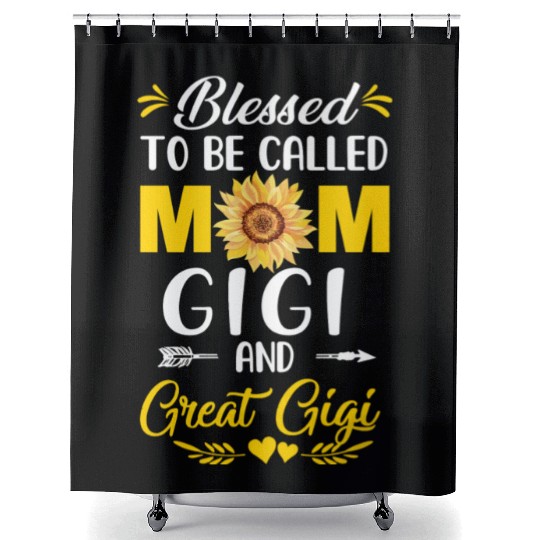 Blessed To Be Called Mom Gigi Great Gigi Mothers Shower Curtains