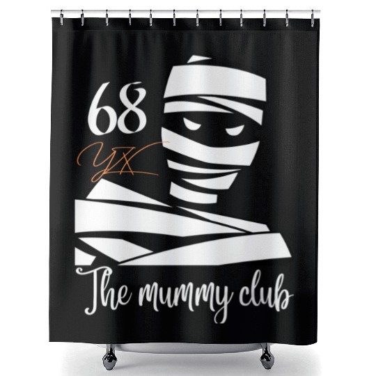 The mummy club Shower Curtains