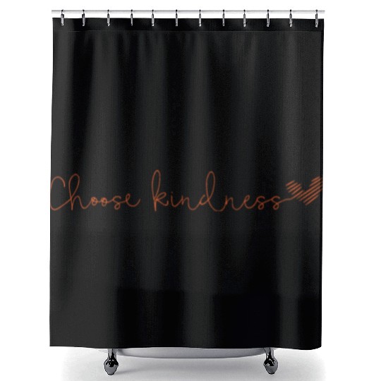Choose kindness Shower Curtains