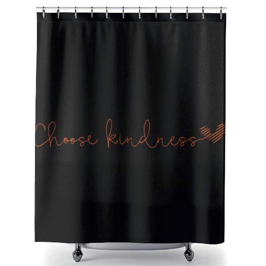 Choose kindness Shower Curtains