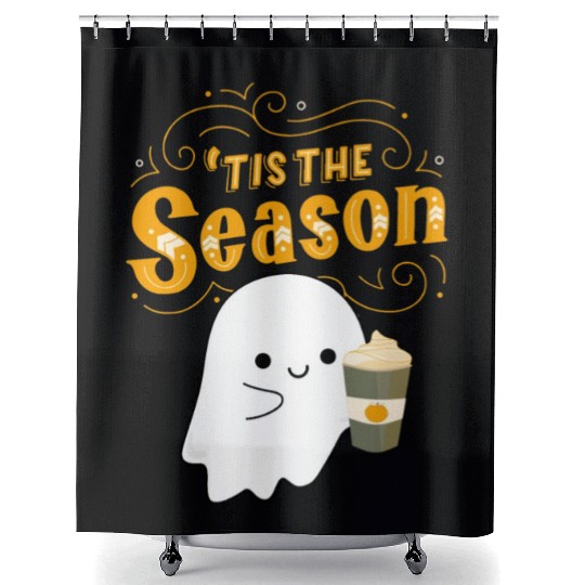 Tis the season pumpkin spice Shower Curtains