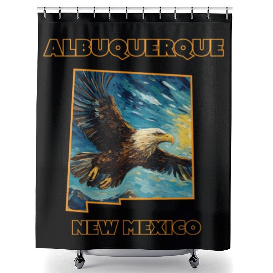 New Mexico - Eagle Shower Curtains