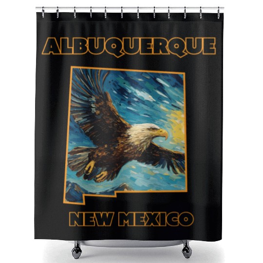 New Mexico - Eagle Shower Curtains