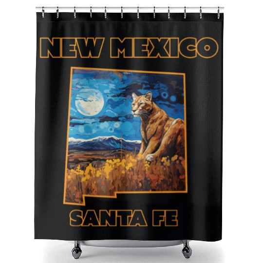 New Mexico - Cougar Shower Curtains