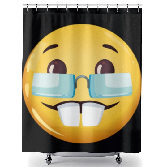 GOOFY AHH nerd goofy ahh meme Shower Curtains