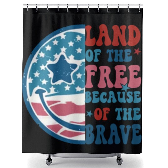 Land of the free Shower Curtains
