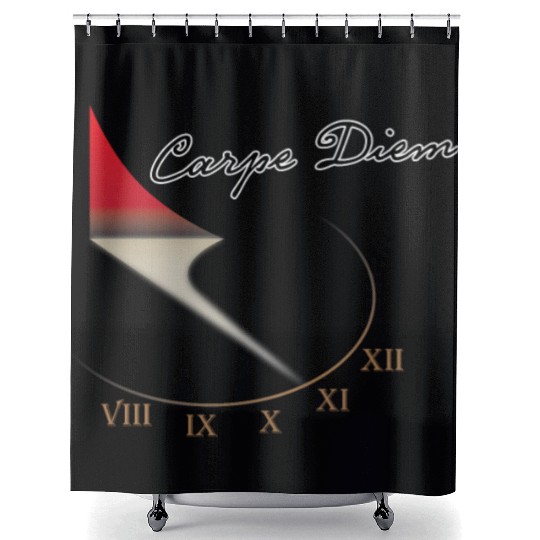 Carpe Diem. Time is Running Out Shower Curtains