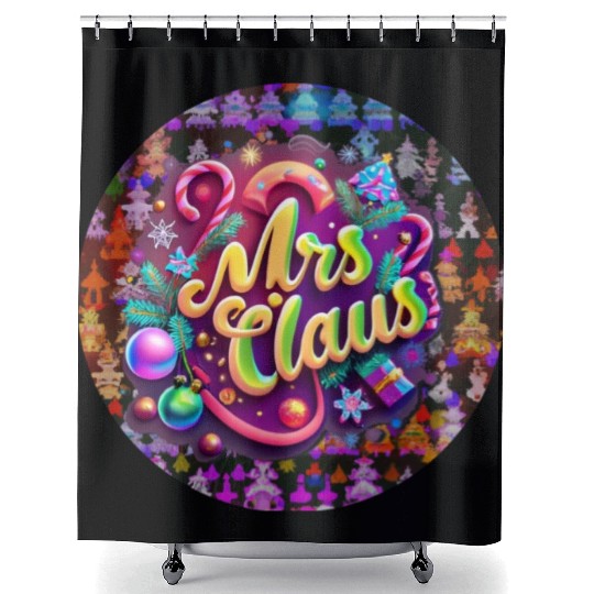 Mrs Claus Shower Curtains