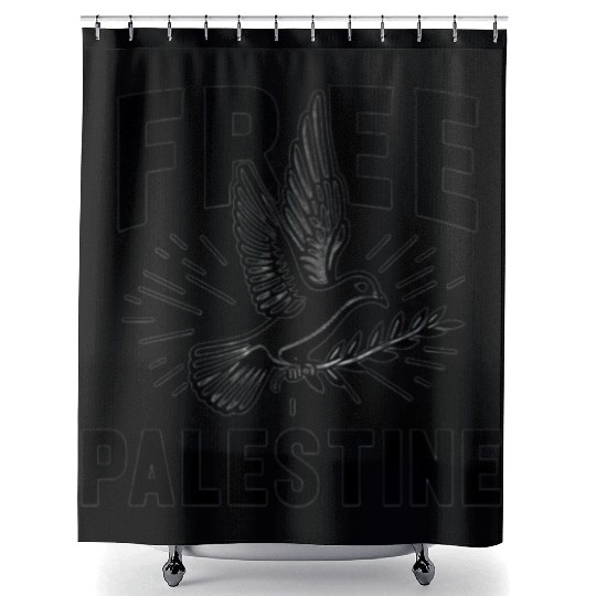 FREE PALESTINE, FREE GAZA PALESTINE. Shower Curtains