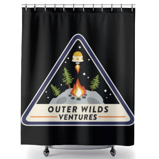 Outer Wilds Ventures Premium Scoop Shower Curtains