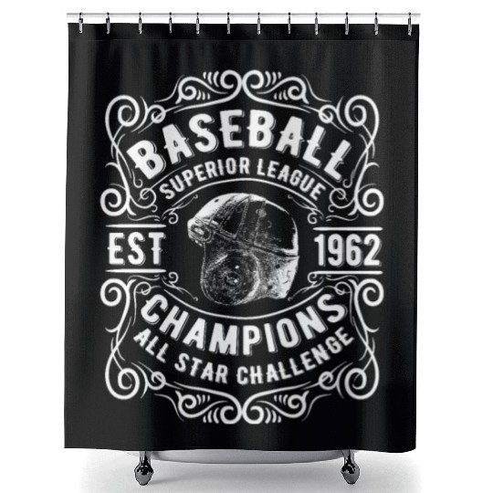 Baseball champions all star challence Shower Curtains