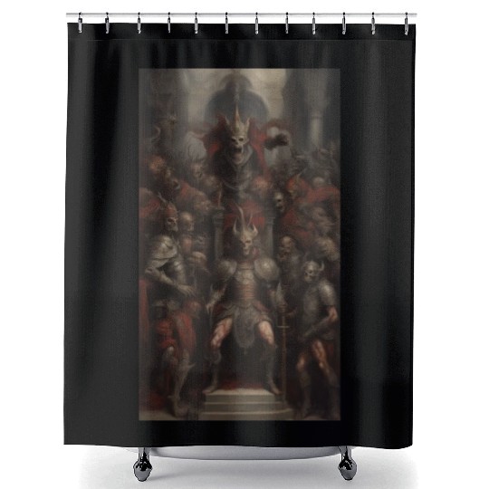 Undead Emperor Elder Vampire and lieutenants 3 Shower Curtains