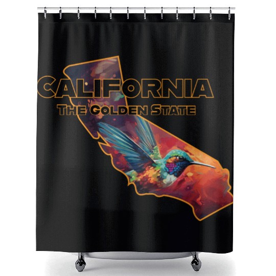 California Wildlife - hummingbird Shower Curtains
