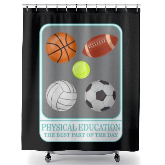 Physical Education Teacher Shower Curtains, P.E. Physical