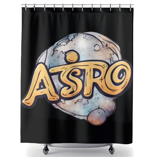 Astro rock Shower Curtains