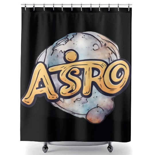 Astro rock Shower Curtains