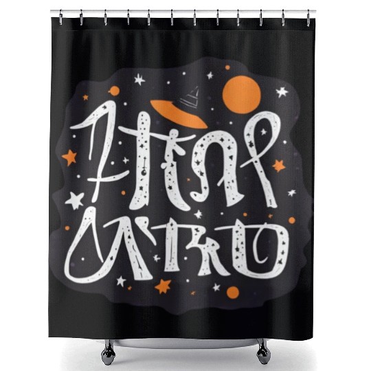 Astro Halloween Shower Curtains