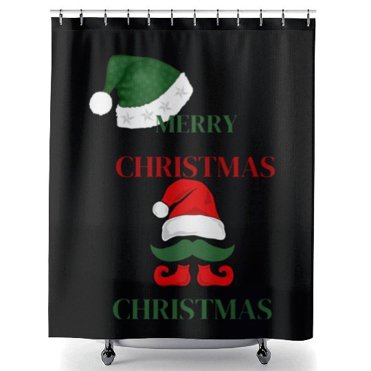 Elf Merry Christmas Shower Curtains