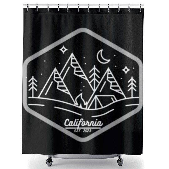 Midnight California Shower Curtains