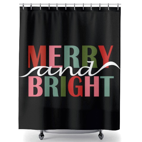 Merry and Bright Shower Curtains
