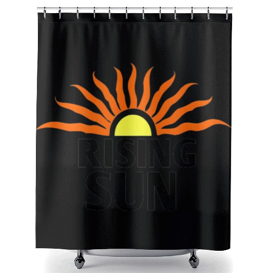 Rising Sun Design Shower Curtains