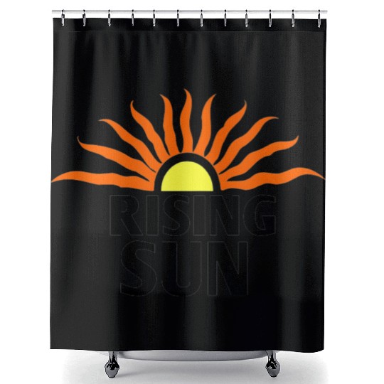 Rising Sun Design Shower Curtains