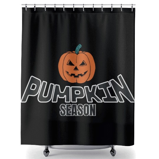 Pumpkin Season. Thanksgiving Shower Curtains