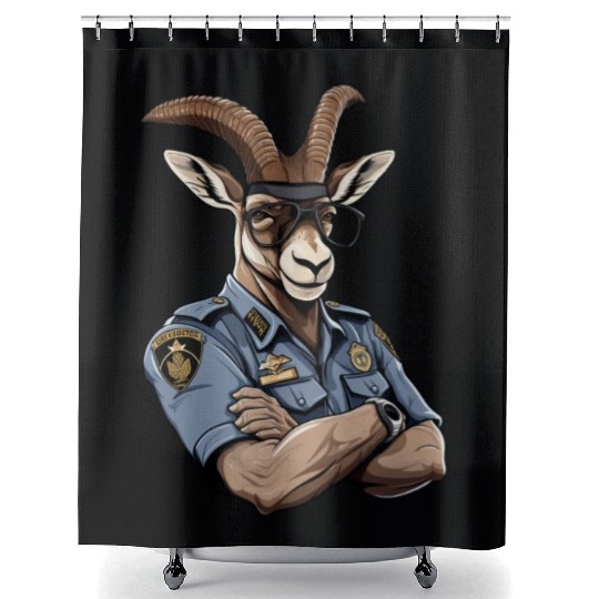 Police Capricorn Shower Curtains