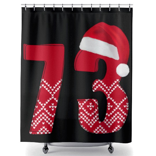 Merry Christmas Number 73 - Seventy Three Shower Curtains