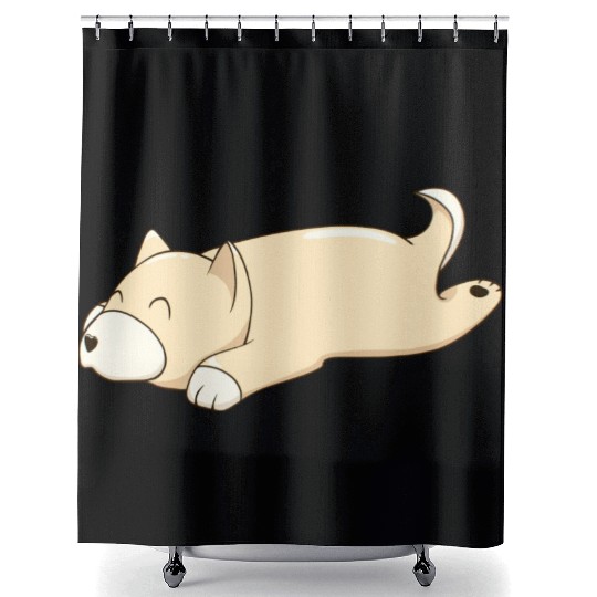 Doggo Puppy Sploot Dog Lover Shower Curtains