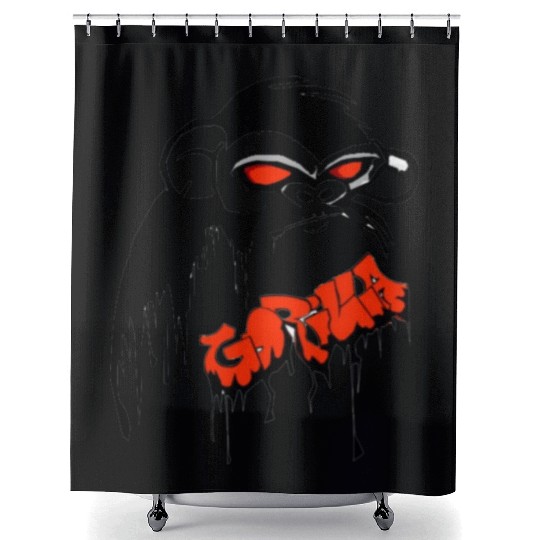 The Gorilla Effect Shower Curtains