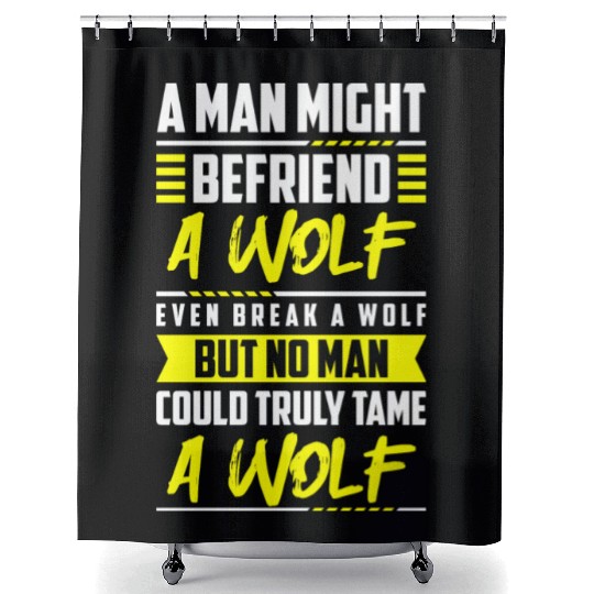 Wolf Mysticism Full Moon Shower Curtains