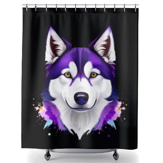 Unleash Your Walls: Husky Ink Drawing Shower Curtains