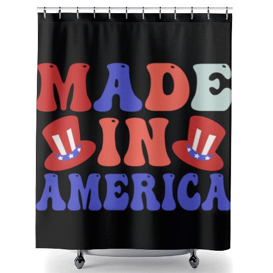 made in america Shower Curtains